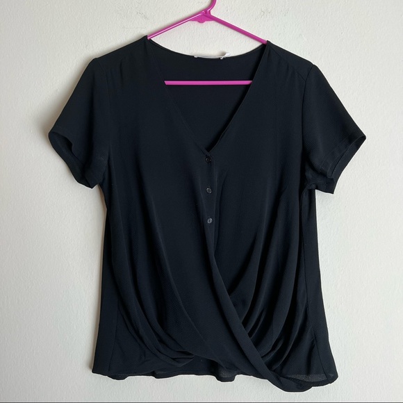 ⭐️ Lush Faux Wrap Blouse - Picture 1 of 5